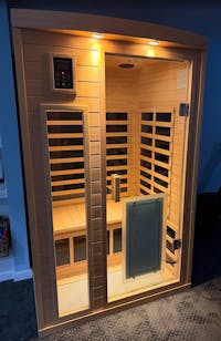 Maxwell-902BH 2 Person Ultra-Low EMF Far Infrared Sauna (Enhanced with Red Light Therapy)