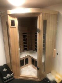 Mix-907BHD 2 Person Corner High-Temp Far Infrared Sauna | 907BHD Restocking Late February