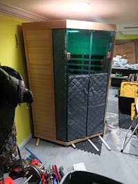 Ample-907SH Corner 2 Person Ultra-Low EMF Far Infrared Sauna