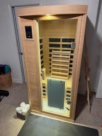 Maxwell-901BH 1 Person Ultra-Low EMF Far Infrared Sauna (Enhanced with Red Light Therapy)