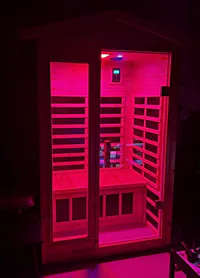 Garner-902VS 2 Person Outdoor Far Infrared Sauna (Enhanced with Red Light Therapy)