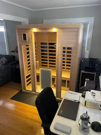 Maxwell-903BH 3 Person Ultra-Low EMF Far Infrared Sauna (Enhanced with Red Light Therapy)