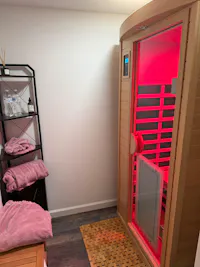 Maxwell-901BH 1 Person Ultra-Low EMF Far Infrared Sauna (Enhanced with Red Light Therapy)