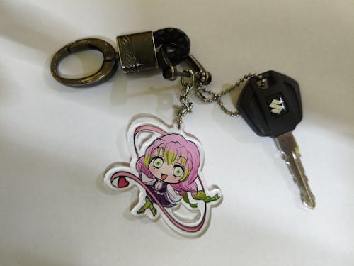 Anime Keychain - Blossom Heart Acrylic Charm Gift