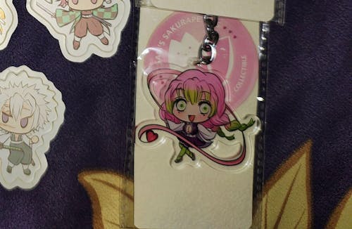Anime Keychain - Blossom Heart Acrylic Charm Gift