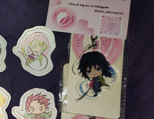 Anime Keychain - Silent Cascade Acrylic Charm Gift