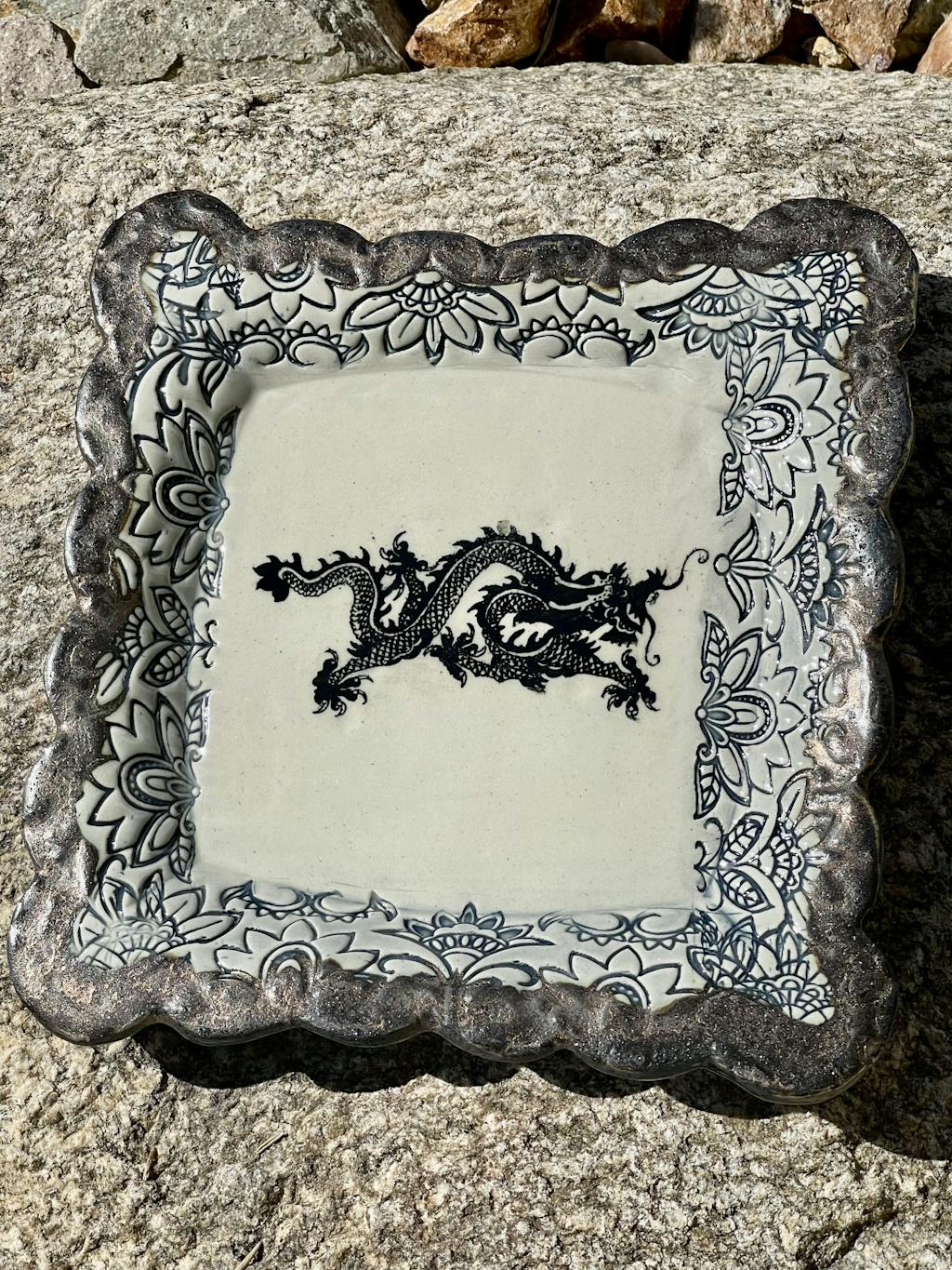 Underglaze Transfer, Ceramic Decal Dragon Sanbao Studio Sanbao