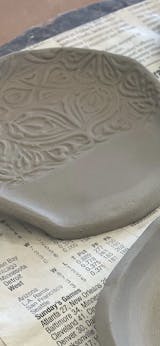 Clay Texture Roller, Clay Hand Roller - Ivy Trails - Sanbao Studio