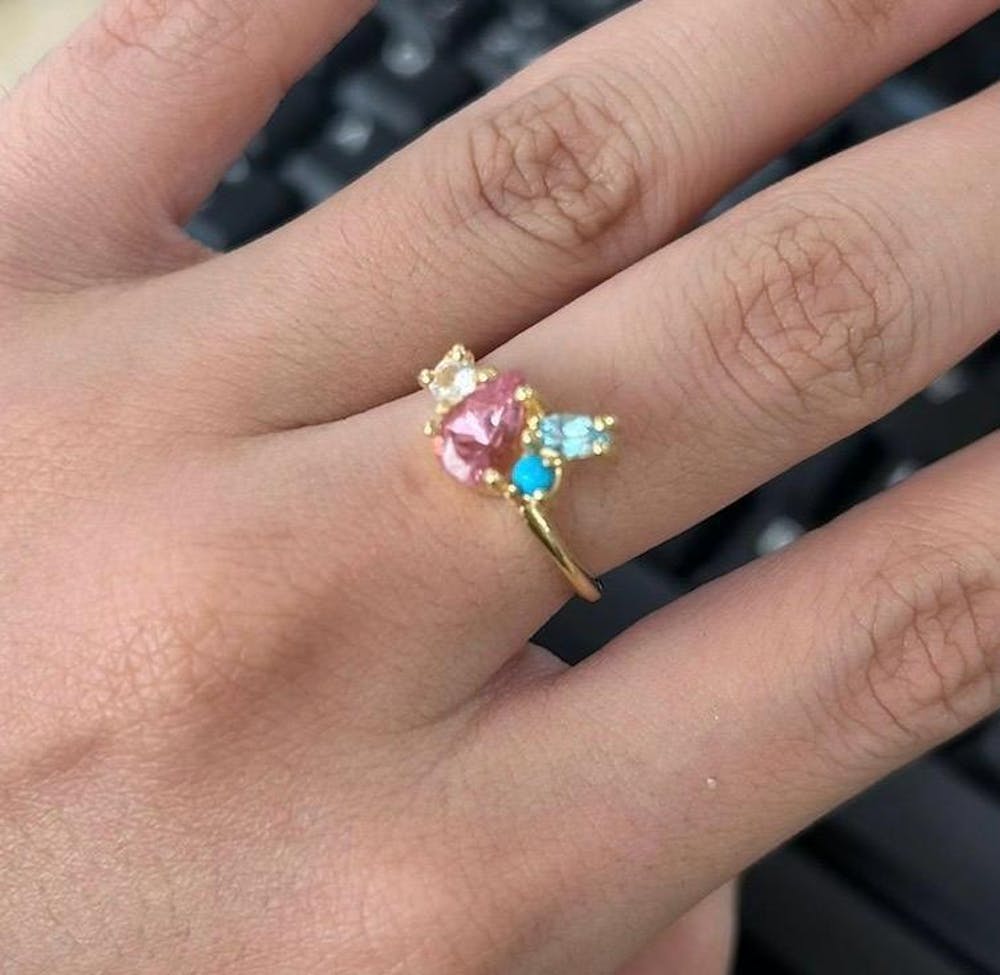 Anillo Greta Turmalina Rosa