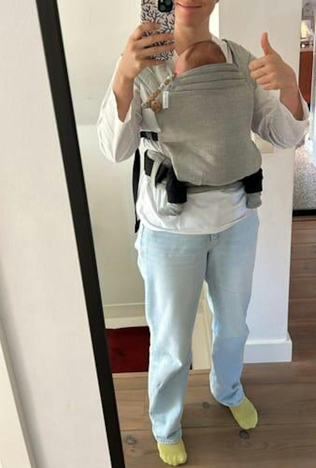 sandiia® Babytrage Tiimeless Cloud / Hellgrau