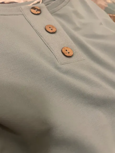 Blue Checkered button jogger set