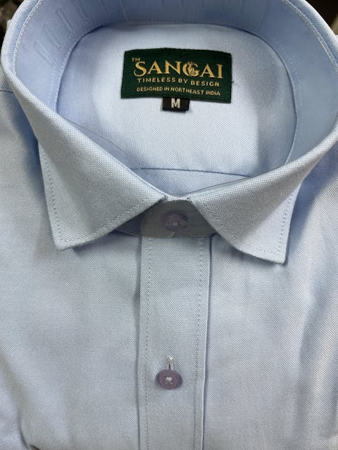 Sky Blue Oxford Cotton Shirt