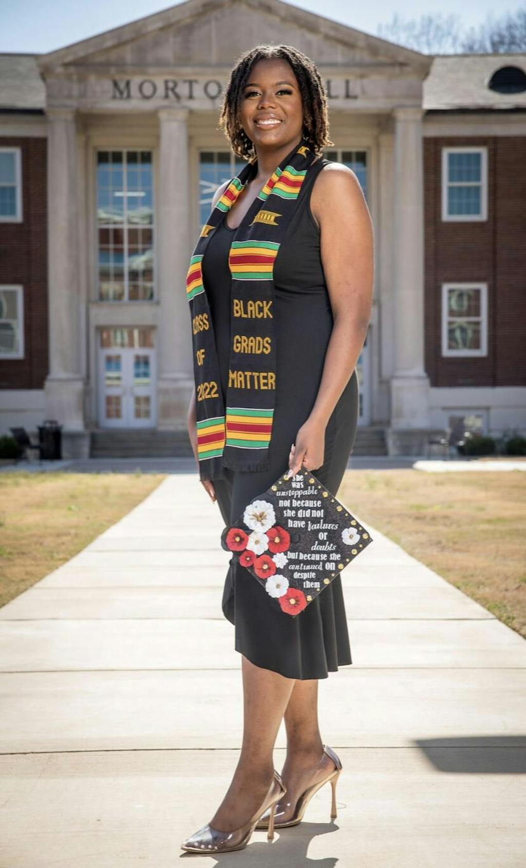 Black Grads Matter Class of 2023 Authentic Handwoven Kente Cloth Gradu