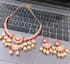 Gold-Plated Royal Kundan Polki Pearl Choker -Pink