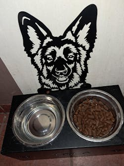 Deutscher Schäferhund Personalisierter Name Haustier Futterschüssel Halter