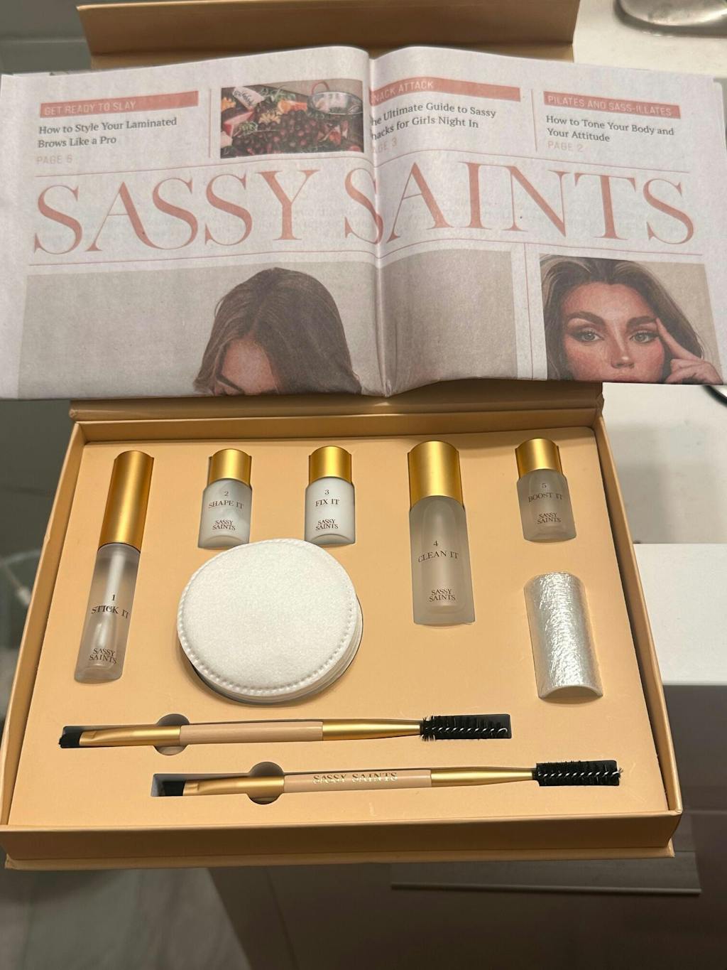 AtHome Brow Lamination Kit Sassy Saints Brings The Salon Home Sassy Saints Brings The