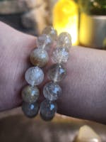 Rutilated Quartz Bracelet Gold Divinity Crystal