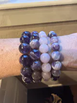 Spiritual Love Bracelet Set Rose Quartz Amethyst