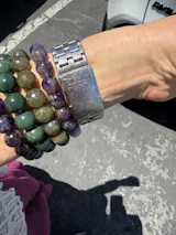 Labradorite Bracelet Rainbow Phoenix Dark Faceted