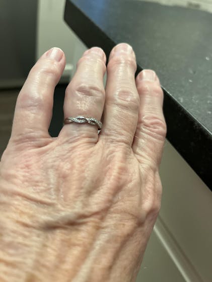 Adjustable Twist Crystal Stacking Ring for Women by Satinski