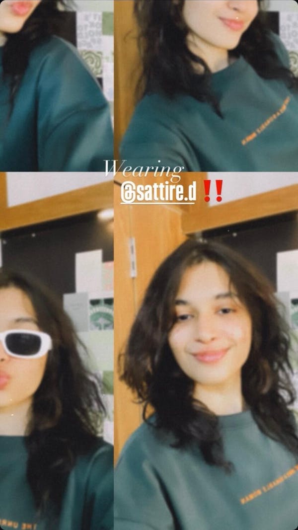 Women's Forest Green Supima Oversized Fit Tee