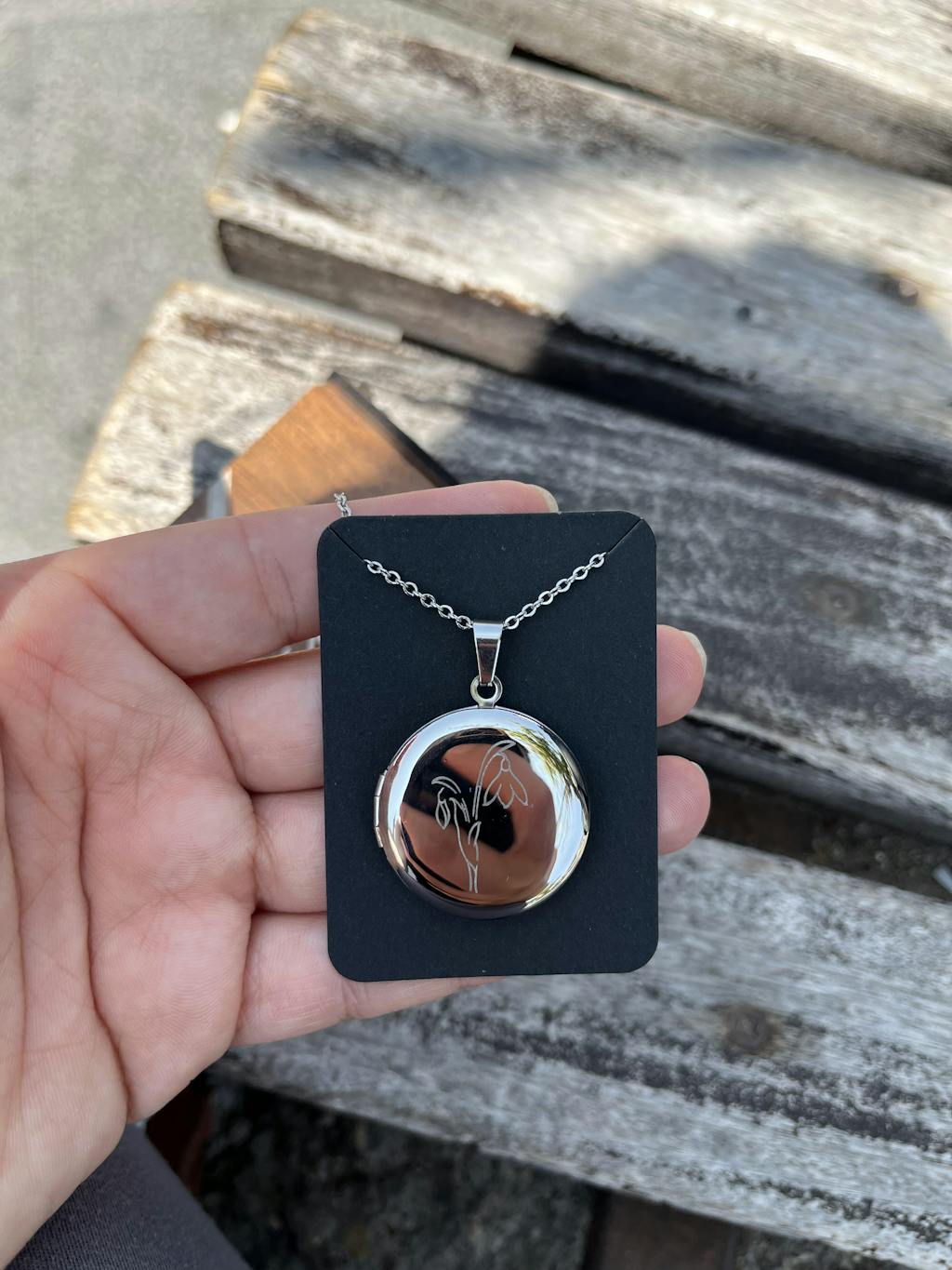 Çelik Fotoğraflı Kolye İçi Açılır Kapaklı Kolye İsim Yazılır Kararmaz