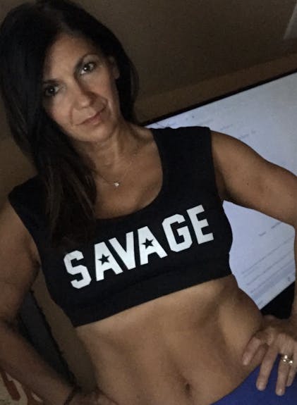 Sports Bra - Crop-Tee Sports Bra - Black - Savage Barbell Apparel