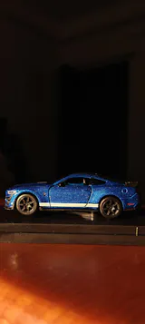 2020 Shelby Mustang GT500 blue 1:64 Bburago Licensed Diecast Scale Model Car Collectible