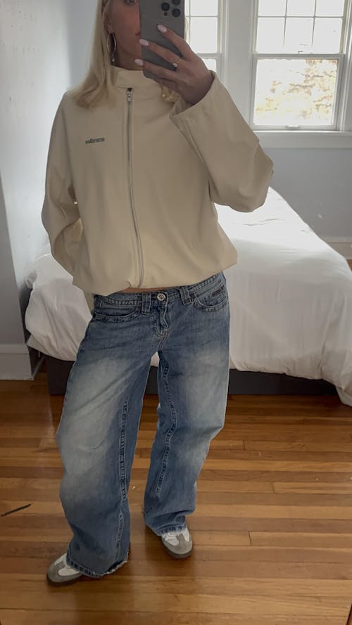 RUBI PU JACKET IN CREAM