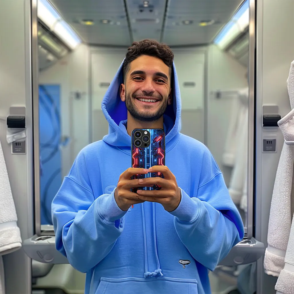 LED Light Up Phone Case - The Glowing Circuit Luminous Flash Cool Phone Cases for iPhone 16/ 17 Pro Series