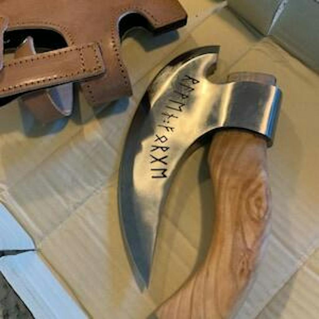 Ragnar Lothbrok Viking Axe With Engraved Runes On Handle | Wedding Gif ...