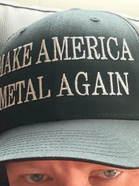 Make America Metal Again Embroidered Mesh Trucker Hat