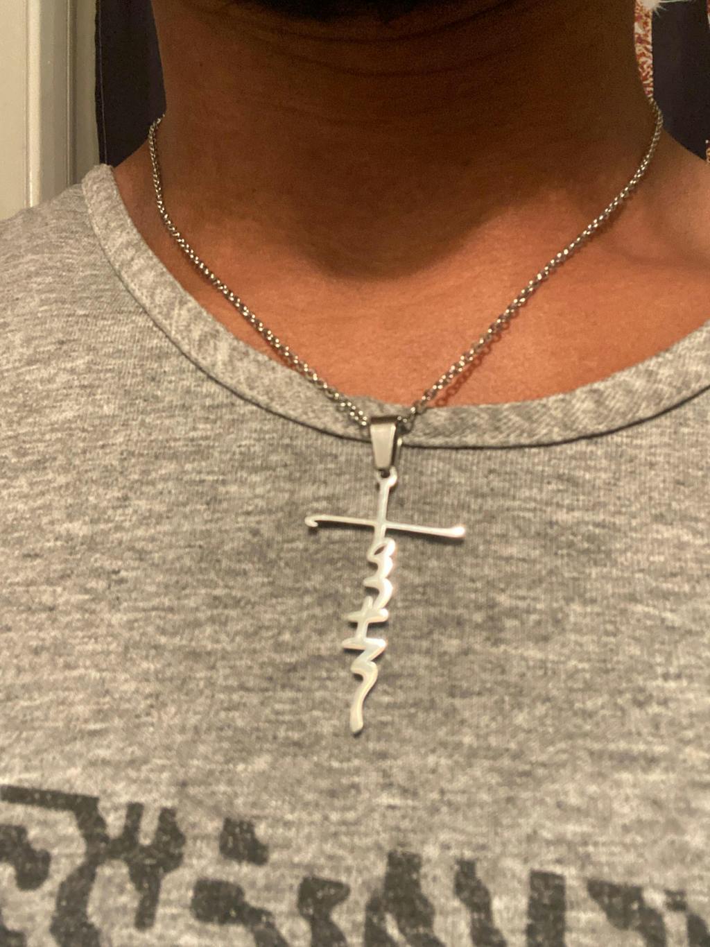 Faith Cross Necklace - Golden Stainless Steel Pendant Necklace