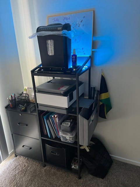 SEDETA 35.4 Inch File Cabinet Filing Cabinet with 2 Drawer fits Letter/A4