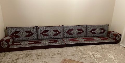 Ensemble salon traditionnel "ORIENTAL " bordeaux