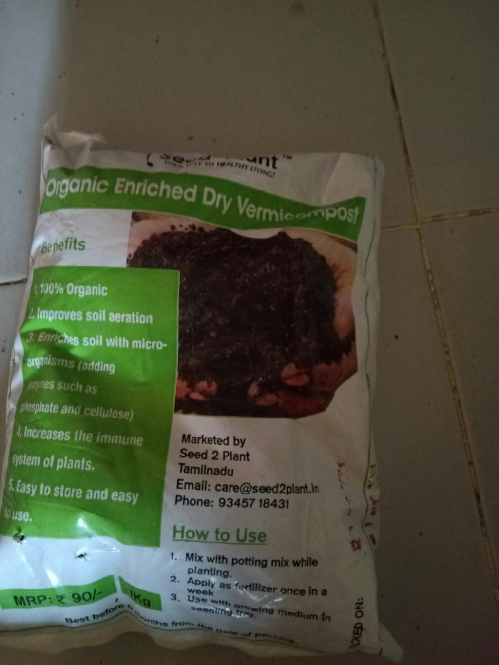 Enriched 100 Organic Bulk Pack (25kg and 50kg Sack) Seed2Plant