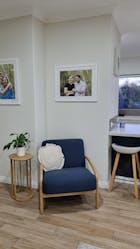 Luna Occasional Upholstered Armchair Navy