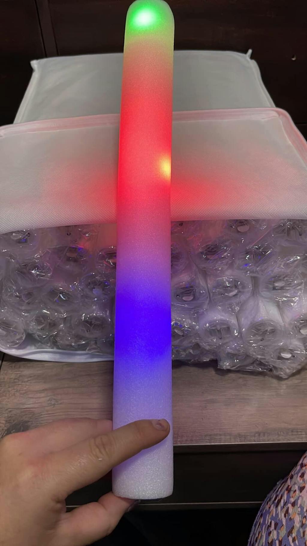 Rgb Led Foam Light Stick Bulk, Glow Sticks Wedding For Occasions