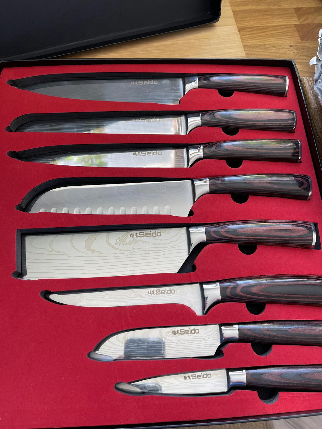 SEIDO Japanese Master Chef Knife Set 8Piece Professional Knife Set