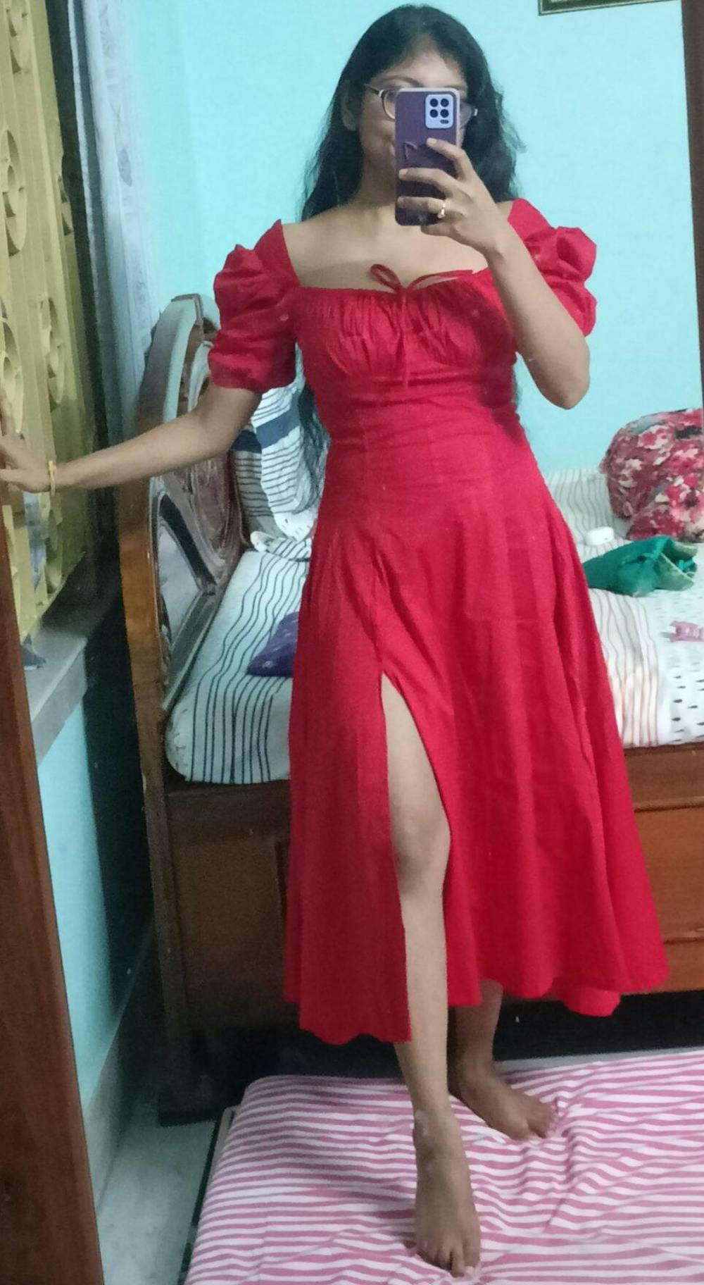 Josefina Red Rose Bustier Sundress