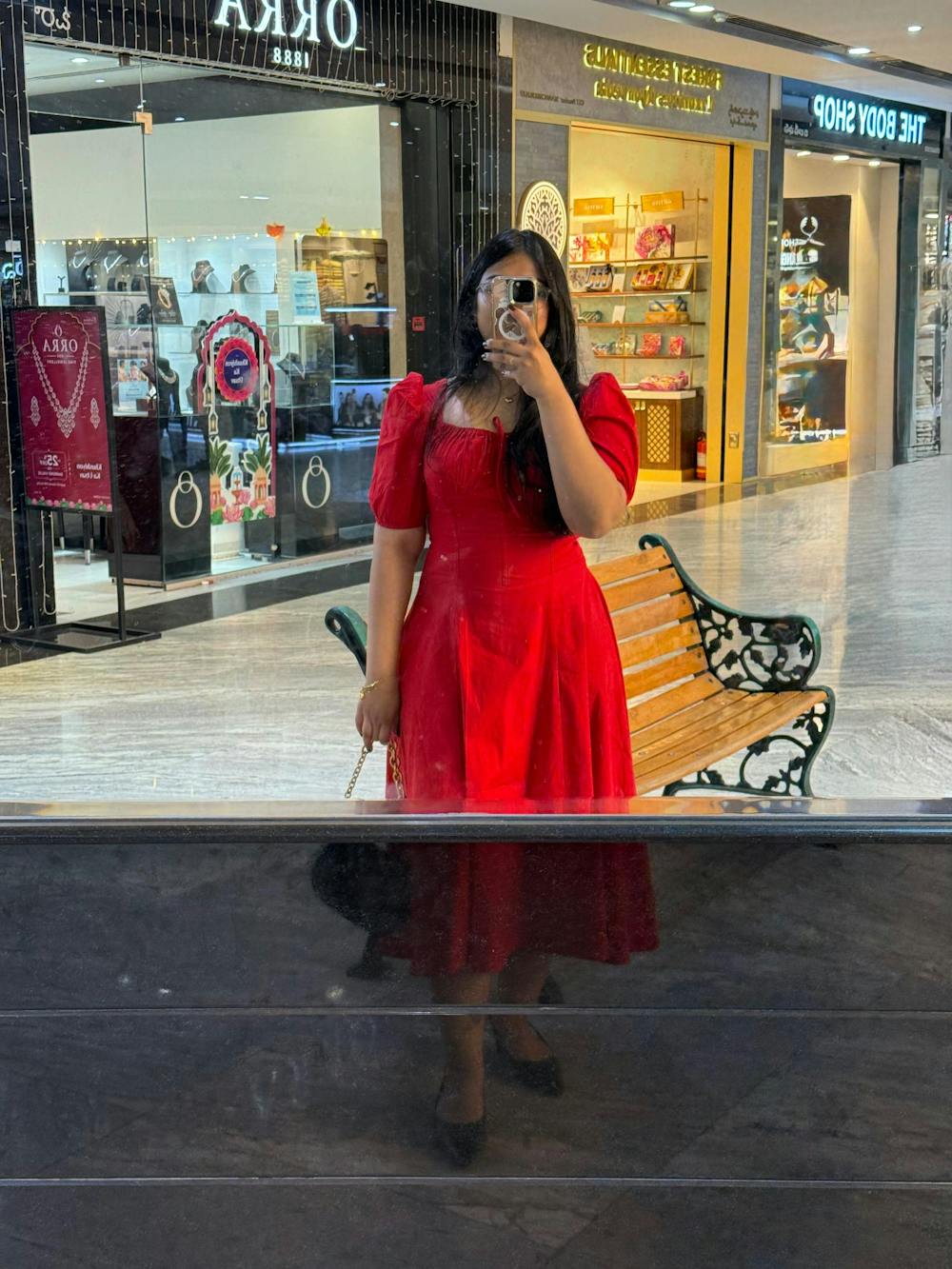 Josefina Red Rose Bustier Sundress