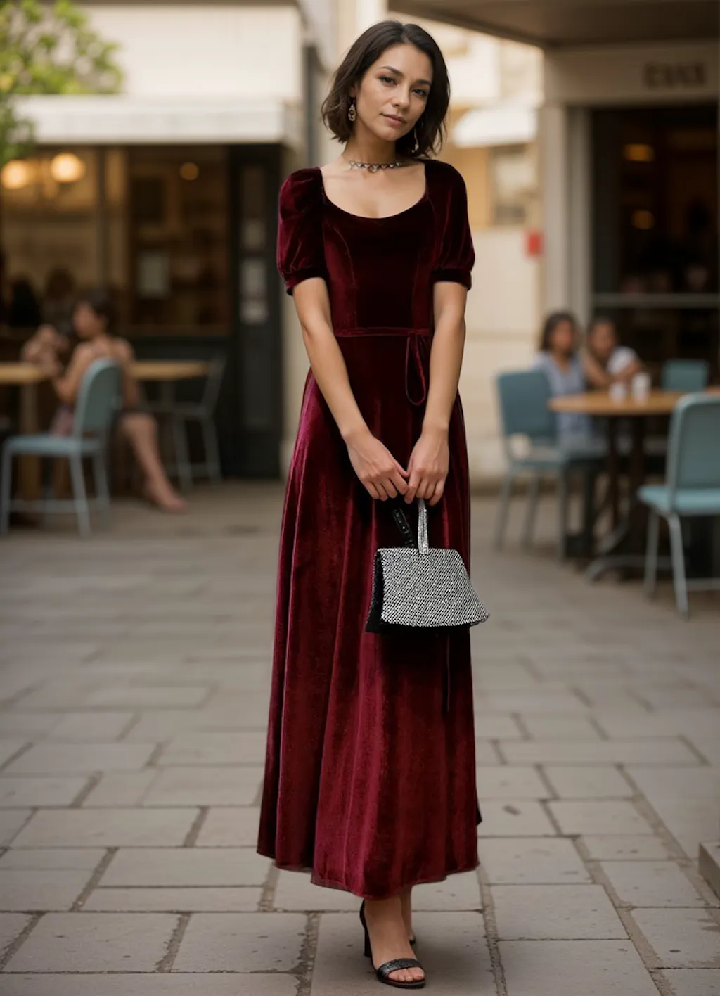 Elegant Long Sleeves Puffy Prom Dress with High Split for Special Occasions