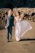 Georgeta - Selena Huan V-neck lace light-weighted low-back A-line gown