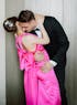 Haltered bow design back sheath silky satin prom dress with bow-tie multiple colors