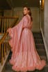 Silky Satin Victorian Feather Fringe Robe Dress
