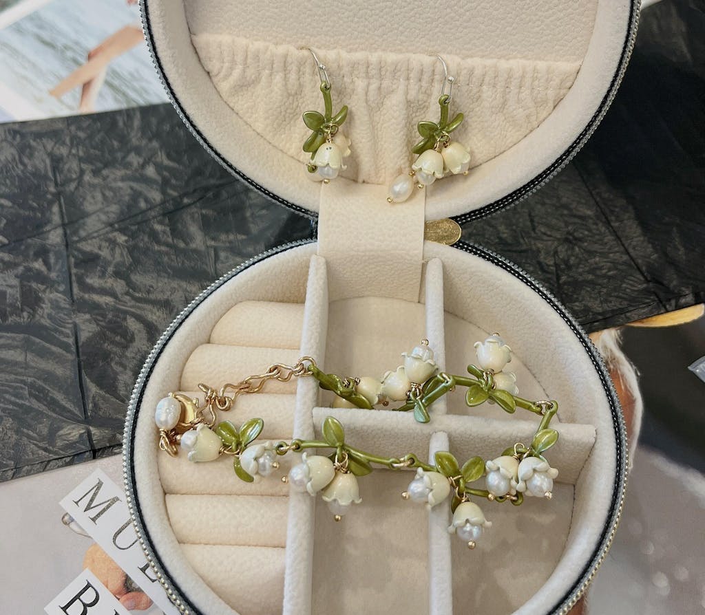 Selenichast Lily of The Valley bracelet, lily of the valley meaning