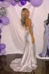 Gorgeous Mermaid Scoop Neck Hot Stone Beading Long Prom Dress with Dramatic Ruffles SER039