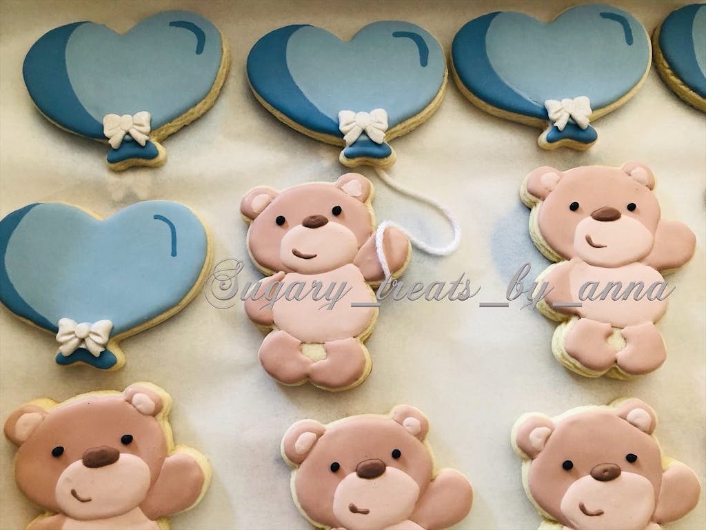 Teddy Bear & Heart Balloon Cookie Cutter Set | Semi Sweet Designs