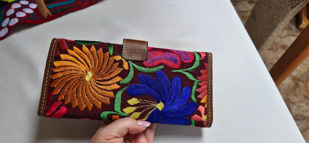 Portfel skórzany Bordado