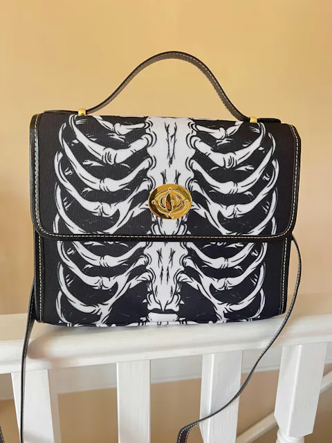 Ribcage Canvas Satchel Bag | Sense Forest